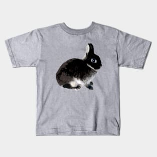 Black Otter Netherland Dwarf Rabbit Kids T-Shirt